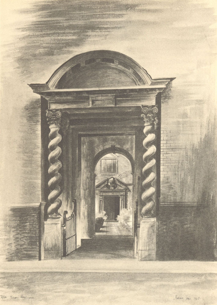 KING'S LYNN. Clifton's House. Gloucestershire. By Barbara Jones 1947 old print